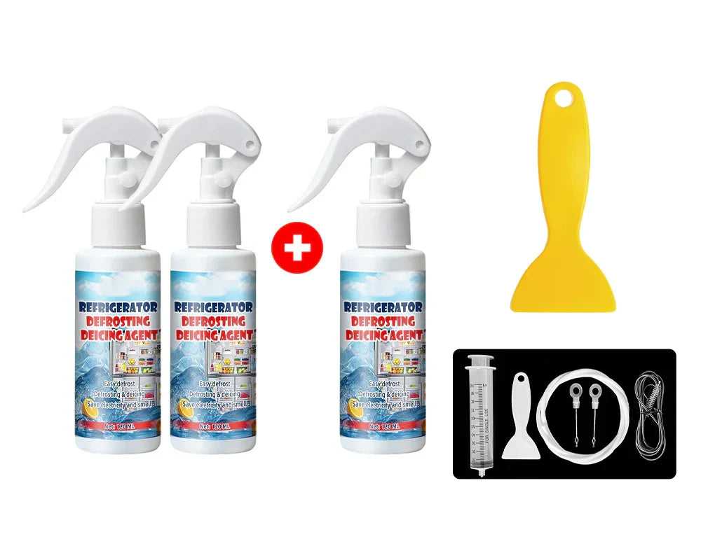 🔥Summer Hot Sale £9.99!!💥50K+ SOLD!🧊Defrosting Spray for Fridge Freezer🎁(With free spatula)