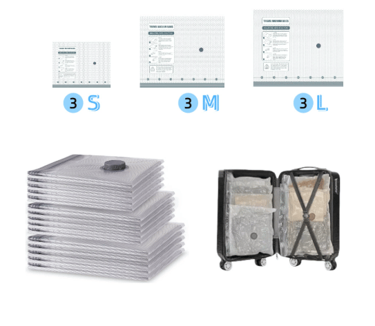 🏆LAST DAY SPECIAL PRICE £13.99‼️⚡50K+ SOLD🧳X7 Travel Storage Hot Sale🔌Cordless Travel Vacuum Bag✨Rechargeable Wireless Electric Sealer Vacuum Storage Bags For Clothes Luggage