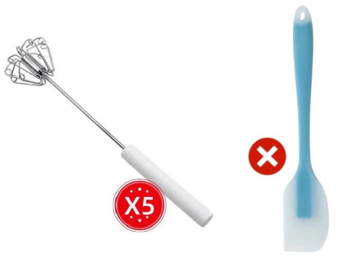 🥚 BUY 2 GET 1 FREE! 🔥 Stainless Steel Semi-Automatic Hand Egg Beater – Fast & durable – Perfect for eggs, batter or cream – smooth whisking without effort 🍳