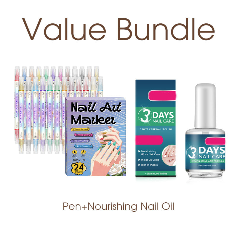🥳2026 HOT SALE £9.99!!🥳💞50K+ SOLD!✨🎨Dual‑Tip Nail Art Pens – Quick‑dry, no UV lamp. Fine & brush tips. 12/24 vibrant colors. Easy DIY at home. No smudges, just art! 💅🖌️