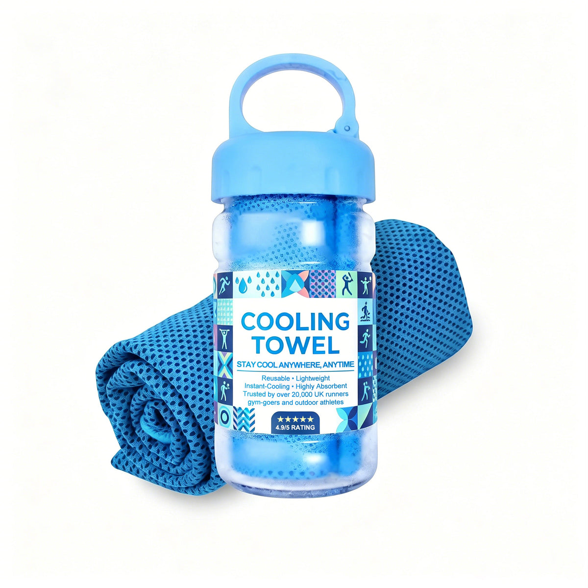 🔥Summer Hot Sale - BUY 1 GET 1 FREE!!⚡50K+ SOLD!❄️Cold Sweat Towel You Can Use Anywhere, Anytime! Reusable Soft Absorbent Cooling Portable