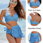🔥LAST DAY SALE - ONLY £14.99!!⚡50K+ SOLD!👙High Waisted Bikini Sets Women's Tummy Control Gingham
