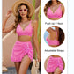 🔥LAST DAY SALE - ONLY £14.99!!⚡50K+ SOLD!👙High Waisted Bikini Sets Women's Tummy Control Gingham