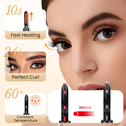 🔥LAST DAY SALE £8.95!!⚡50K+ SOLD!🥰 Fast Heating Eyelash Curling Tool✨Blink & Dazzle!👁️