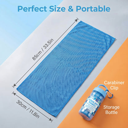 🔥Summer Hot Sale - BUY 1 GET 1 FREE!!⚡50K+ SOLD!❄️Cold Sweat Towel You Can Use Anywhere, Anytime! Reusable Soft Absorbent Cooling Portable