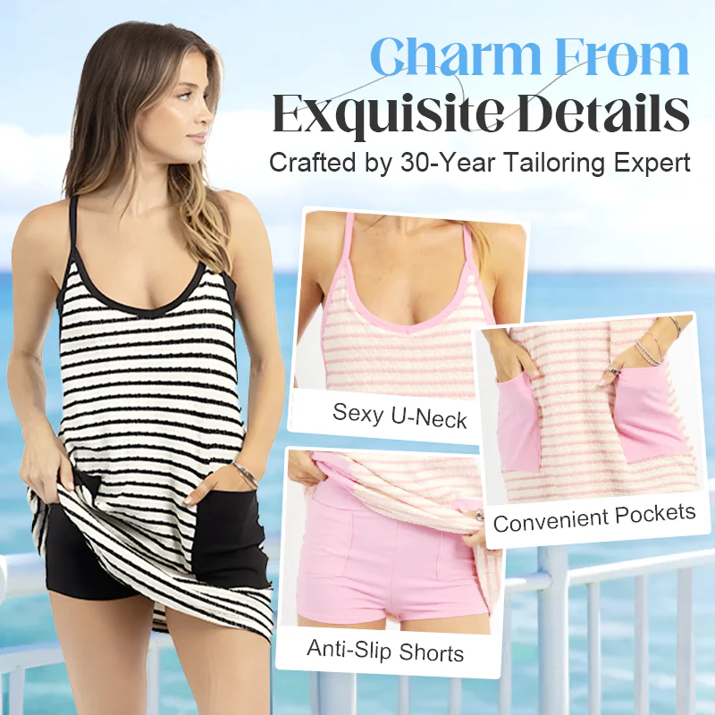 🔥LAST DAY SALE: ONLY ￡13.99!!🏖️50% OFF! Women's Sleeveless Summer Dress with Shorts – 2-in-1 effortless style! Built-in shorts for comfort & confidence. Ready in seconds for sunny days. 🌞🌸