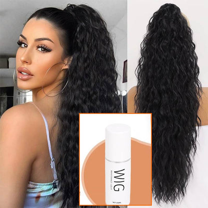 💜2026 NEW IN £12.99!!⚡50K+ SOLD! 💜Curly Wavy Frizzy Hair Extension with Ponytail