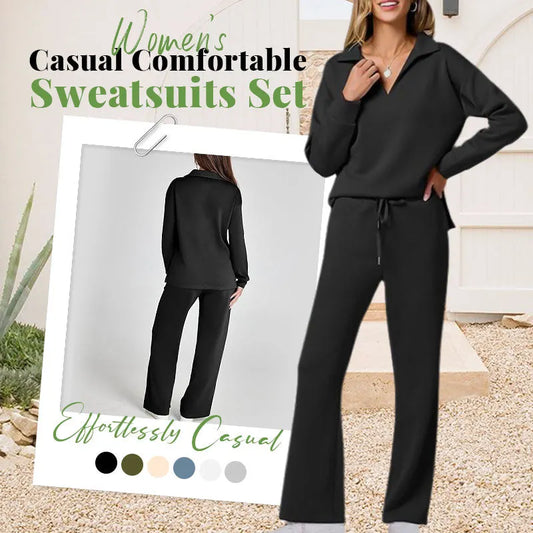 🔥Limited Time 50% OFF🔥Women's 2 Piece Sets Outfits Casual Long Sleeve Sweatsuits Sets