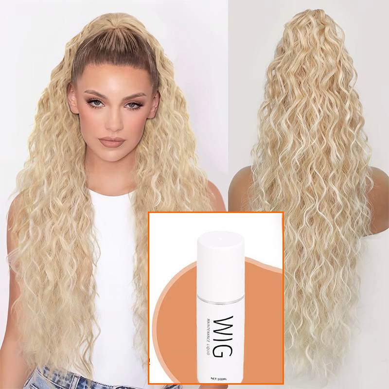 💜2026 NEW IN £12.99!!⚡50K+ SOLD! 💜Curly Wavy Frizzy Hair Extension with Ponytail