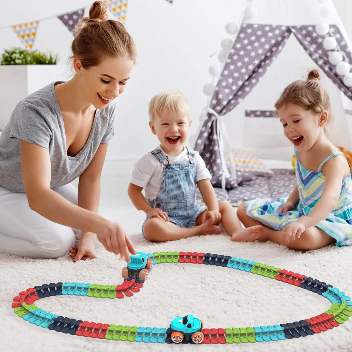 🎅Christmas Surprise Gift 50%OFF🎁Flexible Changeable Magic Race Car Track Toys