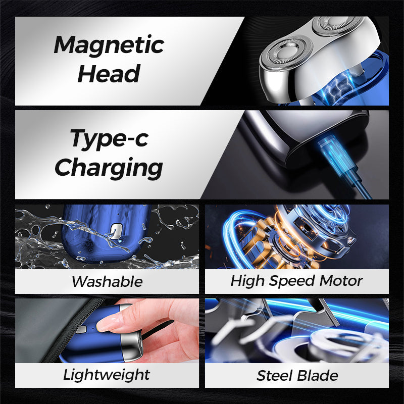 🔥New Year Promotion 49%OFF-2025 New Upgrade✨Mini Double Head Electric Shave