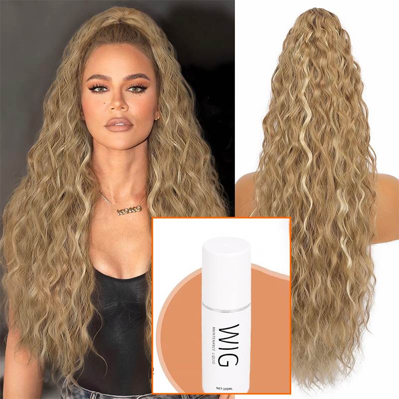 💜2026 NEW IN £12.99!!⚡50K+ SOLD! 💜Curly Wavy Frizzy Hair Extension with Ponytail