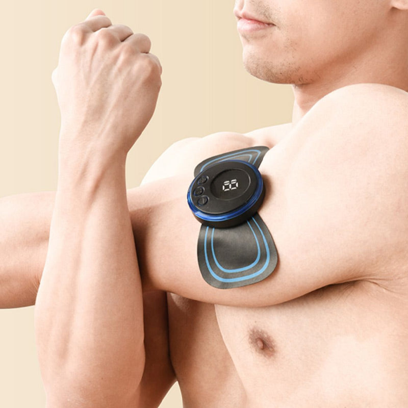 🔥LAST DAY SALE - BUY 1 GET 1 FREE!🔥Portable Massager with 8 Modes and LCD Screen - Mini Muscle Stimulator for Pain Relief