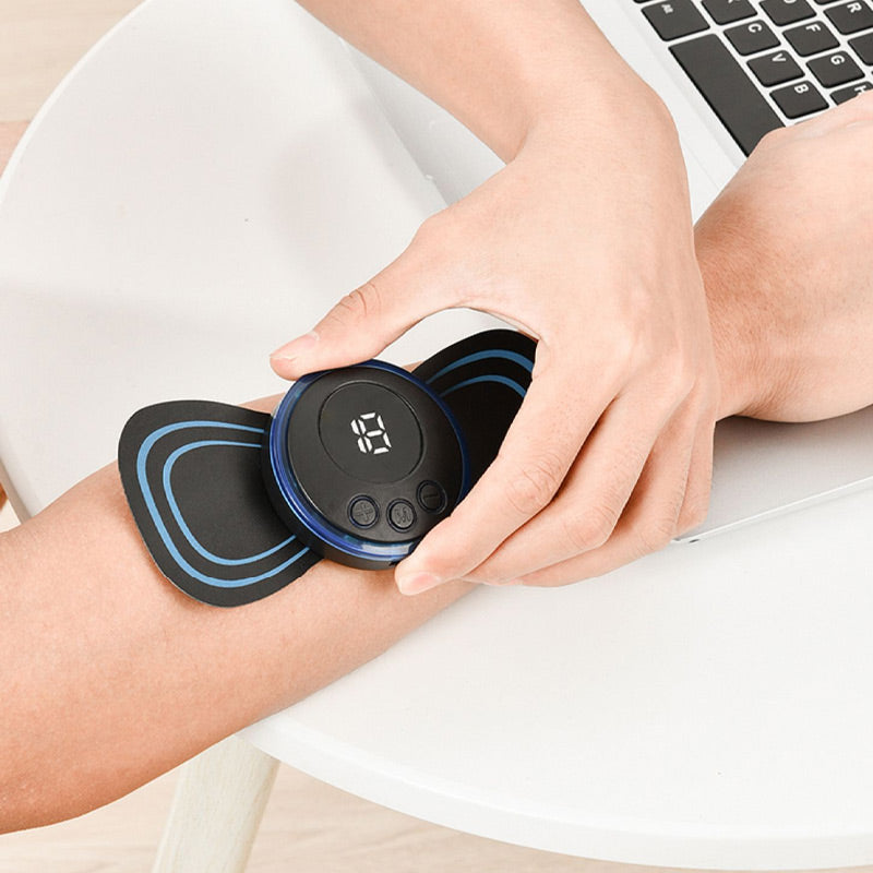 🔥LAST DAY SALE - BUY 1 GET 1 FREE!🔥Portable Massager with 8 Modes and LCD Screen - Mini Muscle Stimulator for Pain Relief