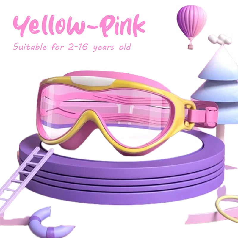 ⏰⚡LAST DAY BUY 1 GET 1 FREE🎁HD children's large frame waterproof and anti-fog swimming goggles