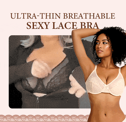 ⏳Brand Weekly Promotion 70% OFF!🖤Women's Mermaid Scales Lace Minimiser Bra Full Cup Wide Side Bands Adjustable Straps