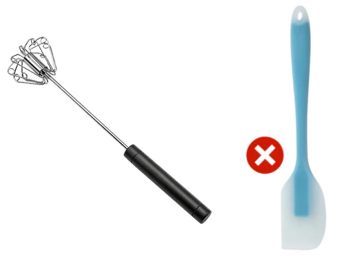 🥚 BUY 2 GET 1 FREE! 🔥 Stainless Steel Semi-Automatic Hand Egg Beater – Fast & durable – Perfect for eggs, batter or cream – smooth whisking without effort 🍳
