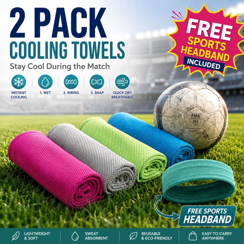 ⛱️Summer Hot Sale - BUY 1 GET 1 FREE!!⚡50K+ SOLD!❄️Cold Sweat Towel You Can Use Anywhere, Anytime! Reusable Soft Absorbent Cooling Portable