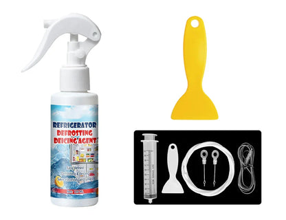 🔥Summer Hot Sale £9.99!!💥50K+ SOLD!🧊Defrosting Spray for Fridge Freezer🎁(With free spatula)