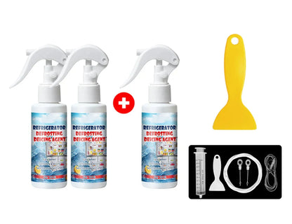 🔥Summer Hot Sale £9.99!!💥50K+ SOLD!🧊Defrosting Spray for Fridge Freezer🎁(With free spatula)