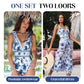 🔥LAST DAY SALE - ONLY £12.99!!⚡50K+ SOLD!👙V Neck Lace Up Printed One Piece Swimsuit and Skirt