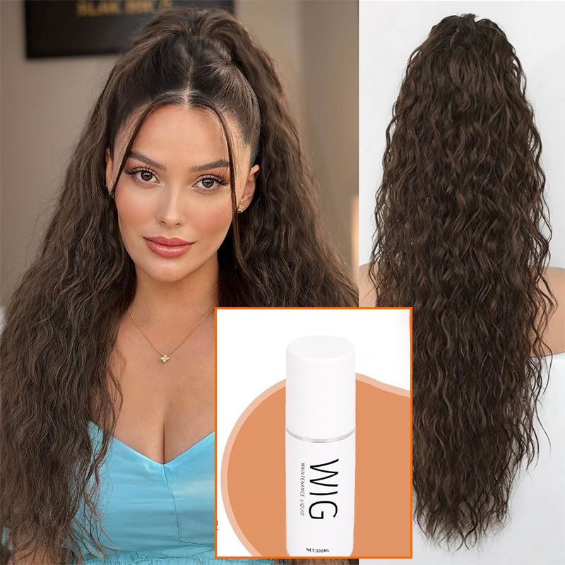💜2026 NEW IN £12.99!!⚡50K+ SOLD! 💜Curly Wavy Frizzy Hair Extension with Ponytail