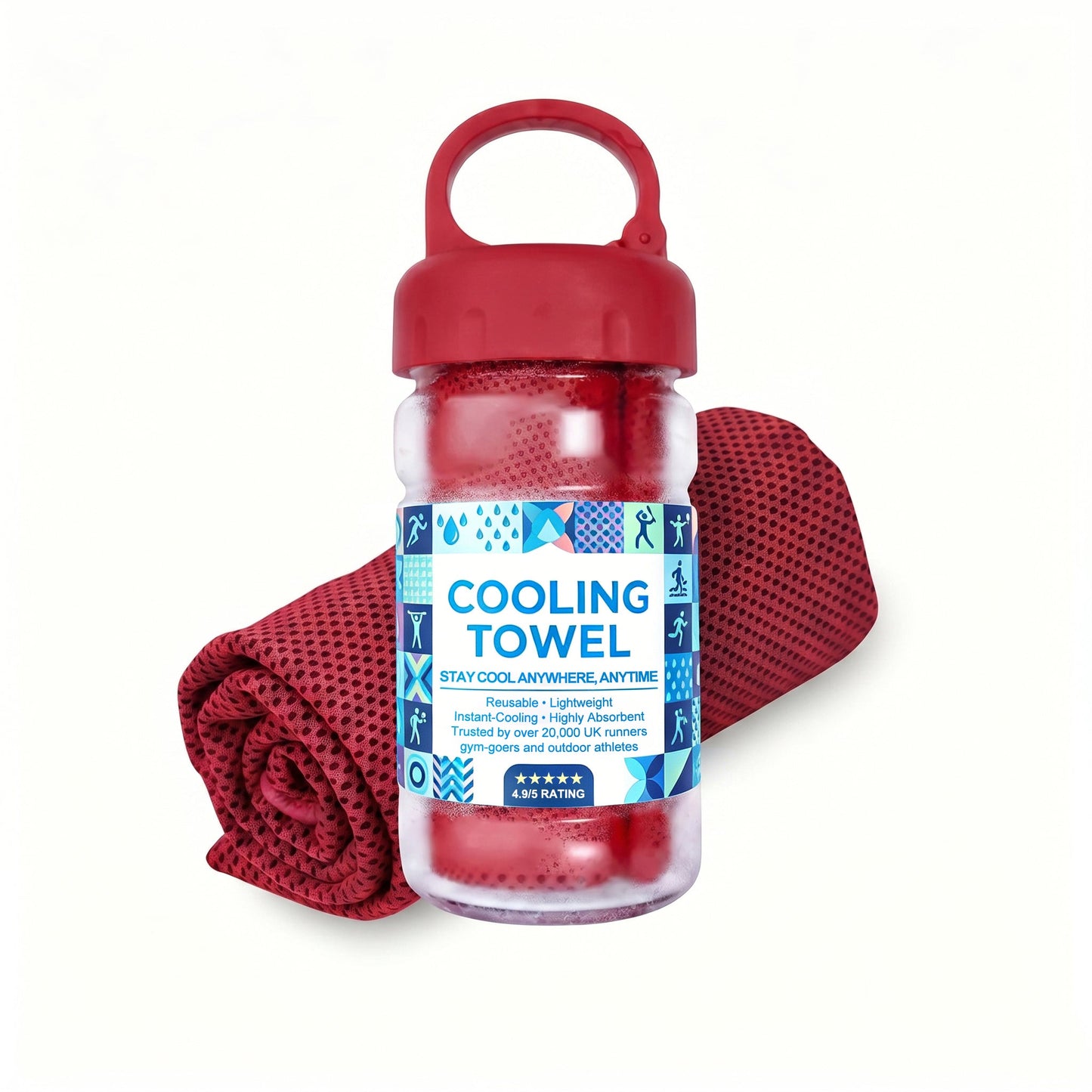 🔥Summer Hot Sale - BUY 1 GET 1 FREE!!⚡50K+ SOLD!❄️Cold Sweat Towel You Can Use Anywhere, Anytime! Reusable Soft Absorbent Cooling Portable