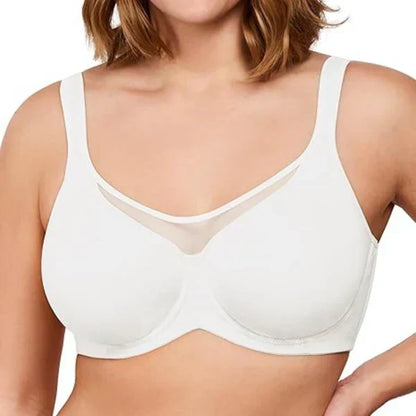⏳Christmas Sale £10.99💐Women's Elegant Sheer Full Coverage Plus Size Bra👍