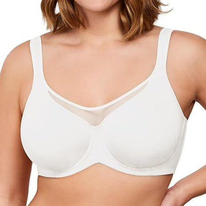 ⏳Christmas Sale £10.99💐Women's Elegant Sheer Full Coverage Plus Size Bra👍