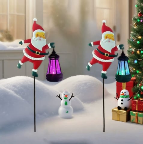 🎅CHRISTMAS SPECIAL PRICE:£11.99!!✨Christmas Solar Kettle Light & Lantern Garden Decor Collection
