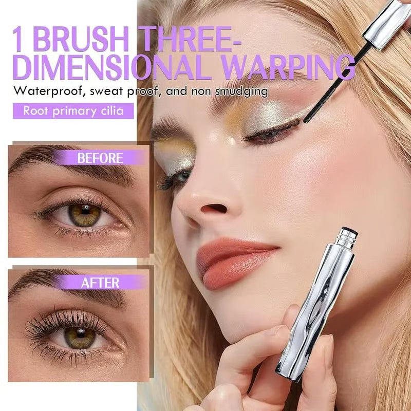 ✨LAST DAY SALE - BUY 1 GET 1 FREE!!⚡50K+ SOLD!✨Ultimate Waterproof & Sweatproof Lengthening & Curling Mascara👁️