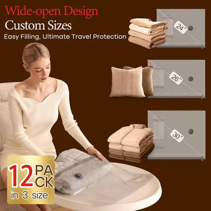 🏆LAST DAY SPECIAL PRICE ￡13.99‼️⚡50K+ SOLD🧳X7 Travel Storage Hot Sale🔌Cordless Travel Vacuum Bag✨Rechargeable Wireless Electric Sealer Vacuum Storage Bags For Clothes Luggage