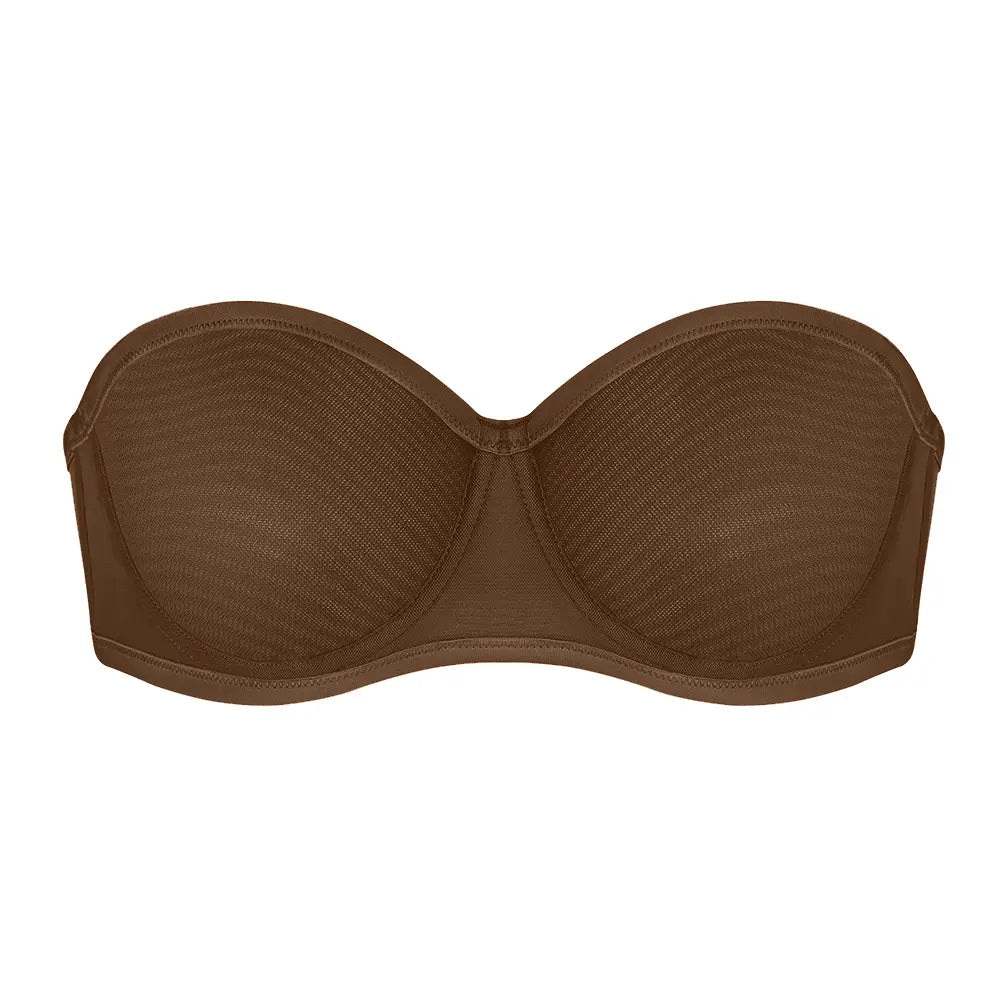 🥚 BUY 2 GET 1 FREE! 🔥 Strapless Mesh Underwire Balconette Bra