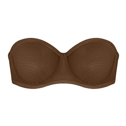 🥚 BUY 2 GET 1 FREE! 🔥 Strapless Mesh Underwire Balconette Bra