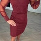Sparkly V-neck patchwork dress