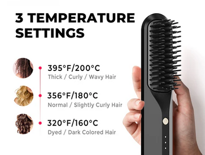 ✨Last Day Special Price £16.98!!💥Portable Hair Straightener Comb💇‍♀️