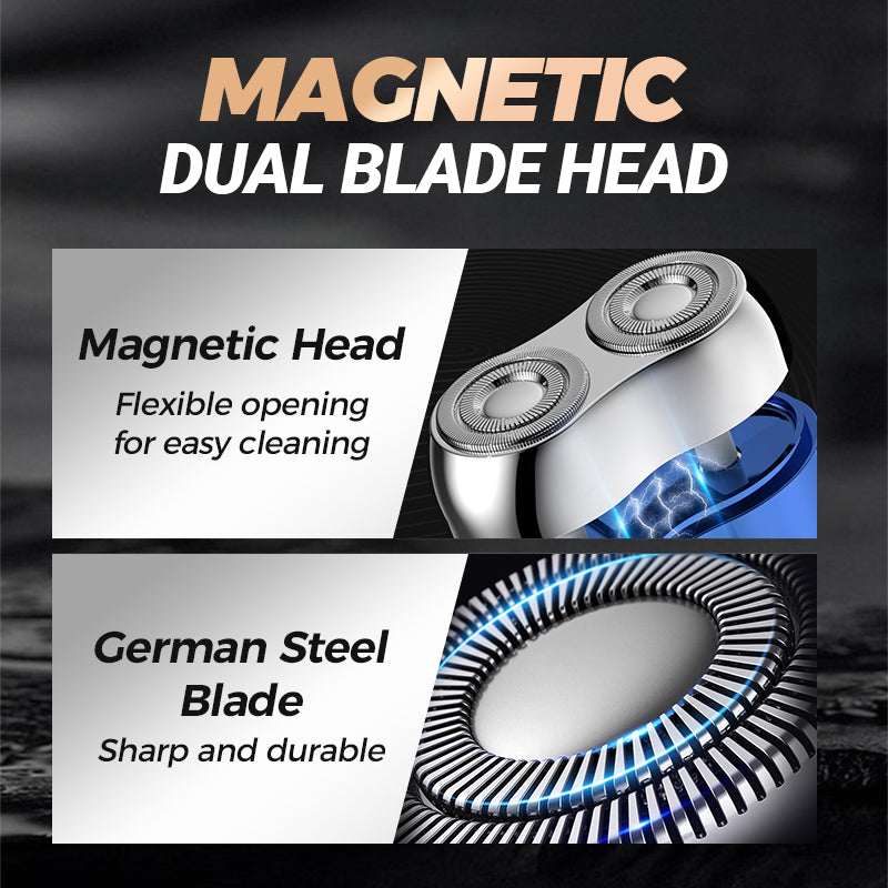 🔥New Year Promotion 49%OFF-2025 New Upgrade✨Mini Double Head Electric Shave