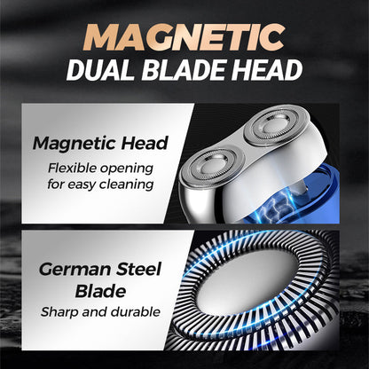 🔥New Year Promotion 49%OFF-2025 New Upgrade✨Mini Double Head Electric Shave