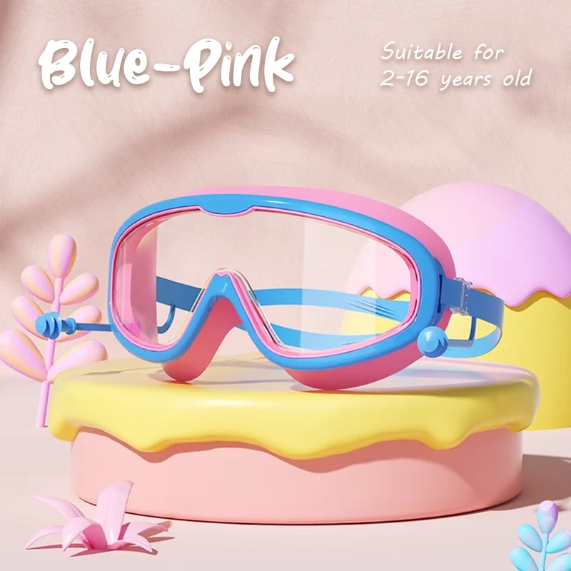 ⏰⚡LAST DAY BUY 1 GET 1 FREE🎁HD children's large frame waterproof and anti-fog swimming goggles