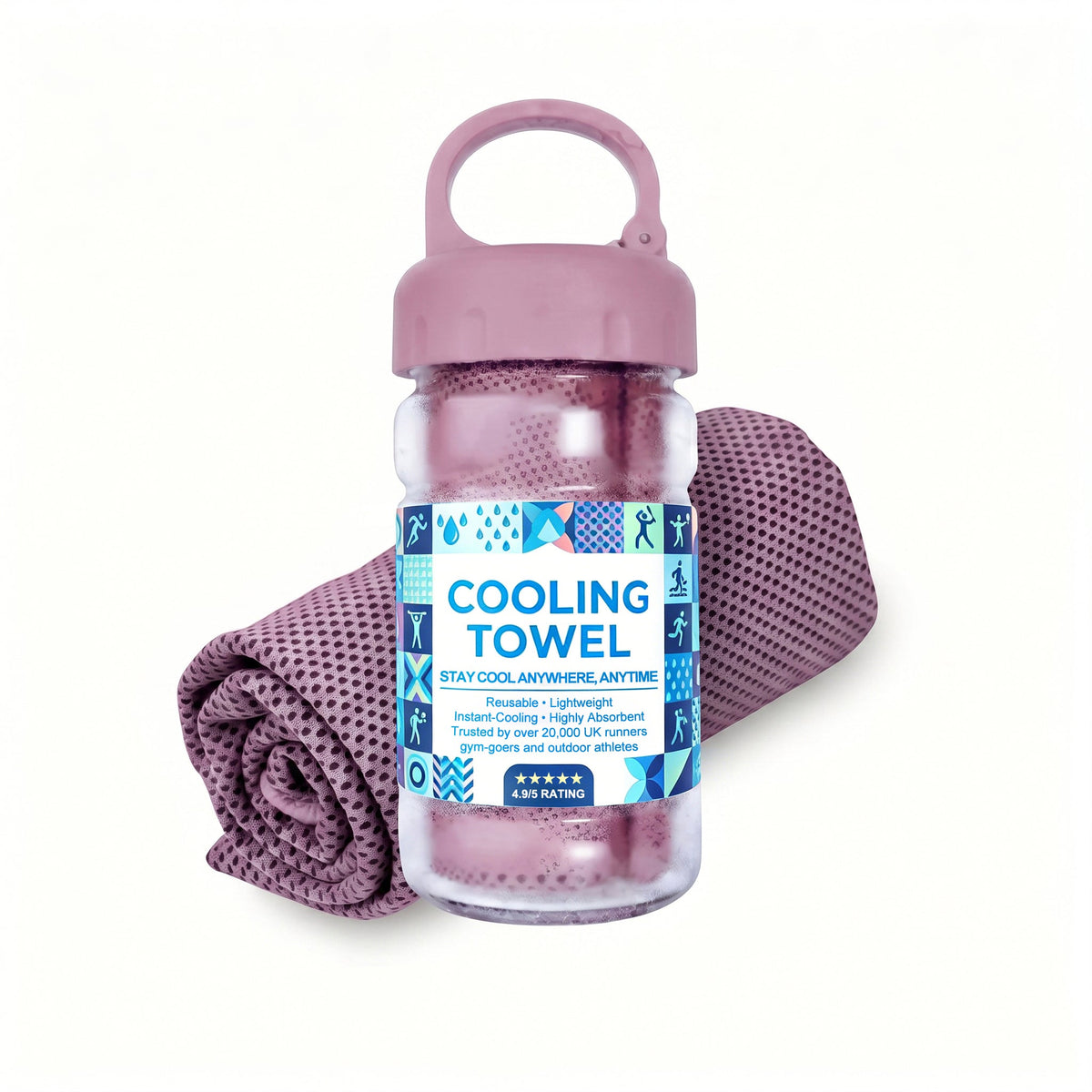 🔥Summer Hot Sale - BUY 1 GET 1 FREE!!⚡50K+ SOLD!❄️Cold Sweat Towel You Can Use Anywhere, Anytime! Reusable Soft Absorbent Cooling Portable