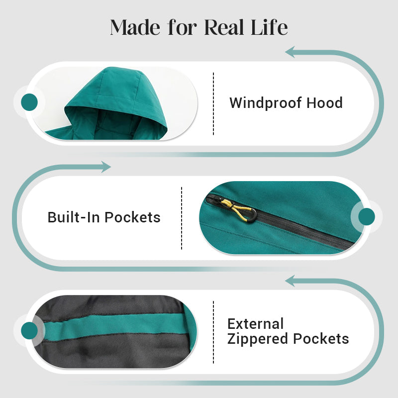 📢📢50% OFF !! ⏰Outdoor Waterproof Sports Hooded Jacket