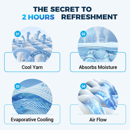 ⏰🔥Last Day Buy 1 Get 1 Free (Each only ￡3.99)❄️Cold Sweat Towel You Can Use Anywhere, Anytime! Reusable Soft Absorbent Cooling Portable
