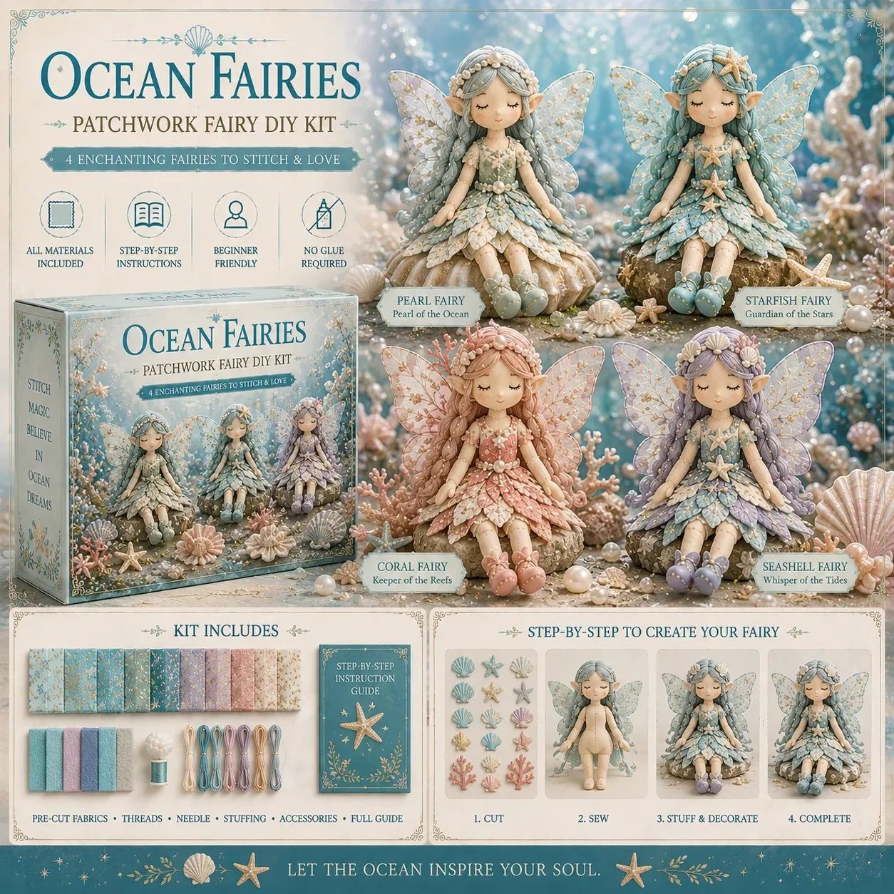 🔥LAST DAY 49% OFF🧵Fairy Patchwork DIY Collection