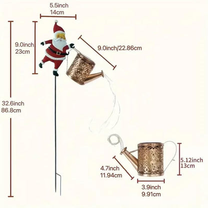 🎅CHRISTMAS SPECIAL PRICE:£11.99!!✨Christmas Solar Kettle Light & Lantern Garden Decor Collection