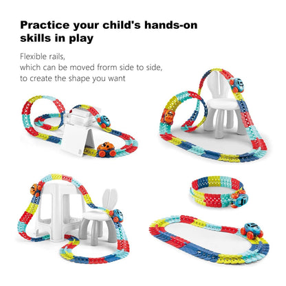 🎅Christmas Surprise Gift 50%OFF🎁Flexible Changeable Magic Race Car Track Toys
