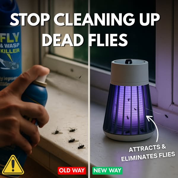 🔥🔥LAST DAY SALE ￡6.99!!🎁-🦟USB/Rechargeable Mosquito & Fly Trap Lamp