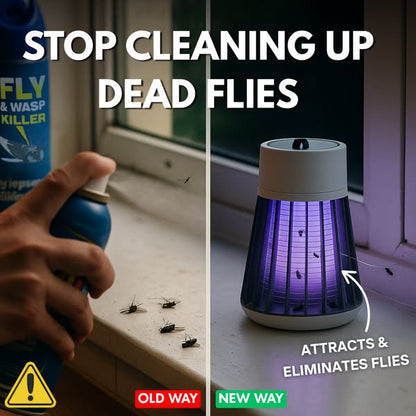 🔥🔥LAST DAY SALE ￡6.99!!🎁-🦟USB/Rechargeable Mosquito & Fly Trap Lamp