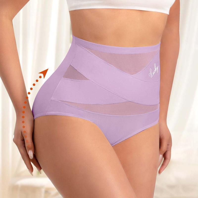 💖Last Day-Buy 1 Get 3 Packs💖Plus-Size High-Waist Cross Tummy Control Panties🎁Free socks Today!!