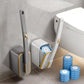 🔥NEW YEAR SALE £10.99!!⚡50K+ SOLD!🚽💦Disposable Replacement Wall-Mounted Innovative Toilet Brush Set✨