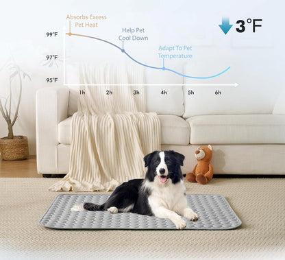 🔥Summer Hot Sale - ONLY £7.99!!⚡50K+ SOLD!🧊Pet Cooling Ice Silk Mat